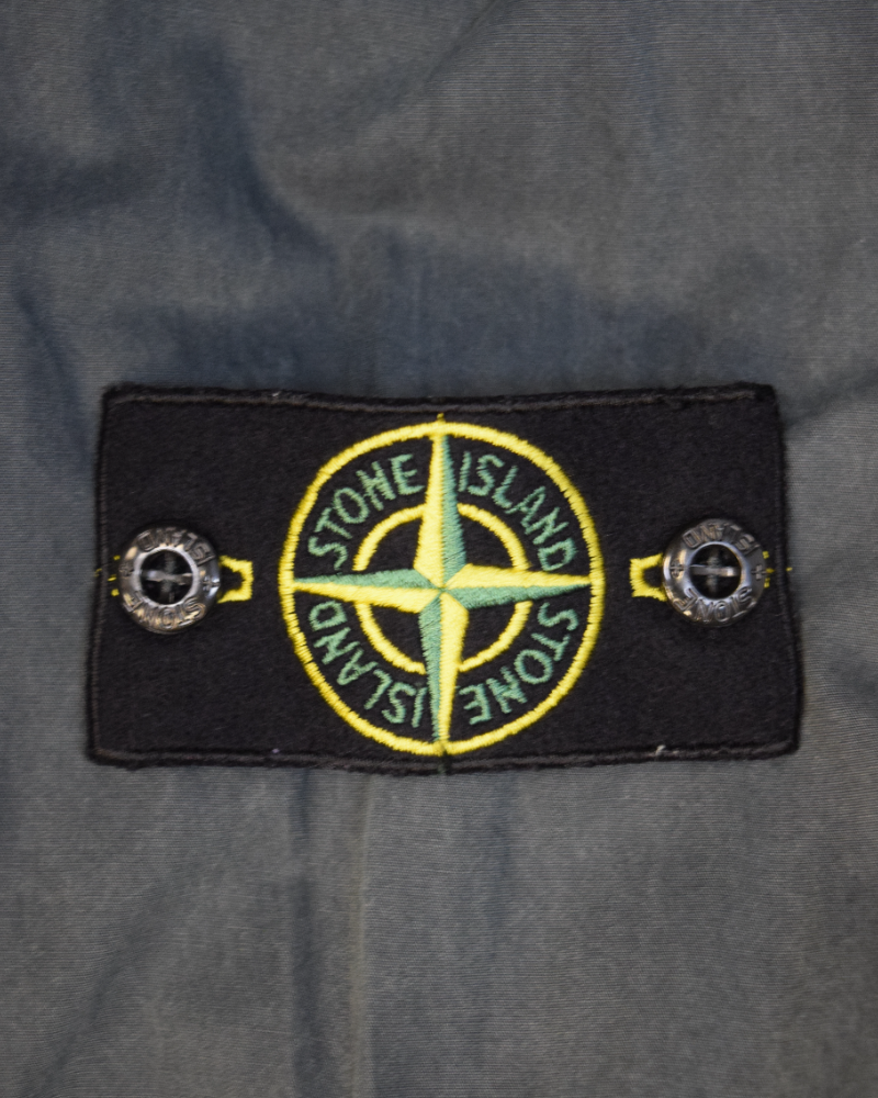 Stone Island Zip Overshirt Green detail view