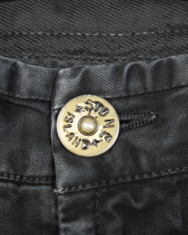 Stone Island Washed Look Cargo Black detail view