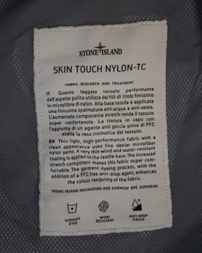 Stone island Skin Touch Nylon TC Light Blue detail view