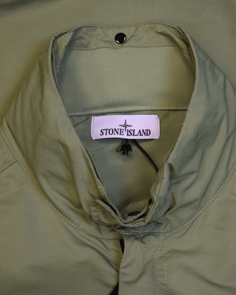 Stone island Hyper Dense Nylon Raso Green detail view