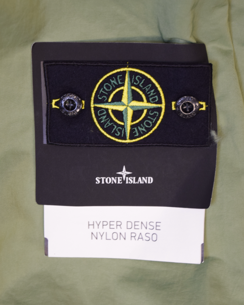 Stone island Hyper Dense Nylon Raso Green detail view