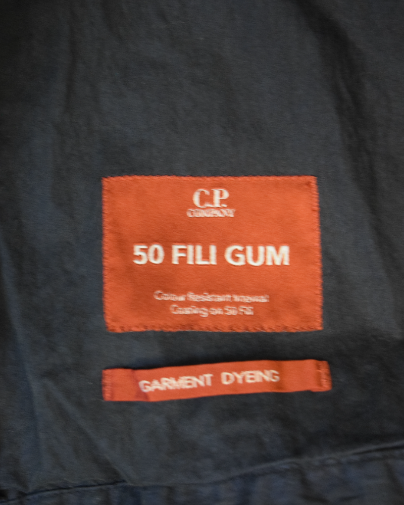 C.P Company 50 Fili Gum Jacket Navy detail view