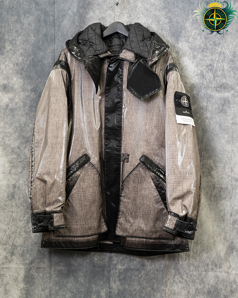 Stone Island Uneven Ripstop Prismatico Jacket Grey - M