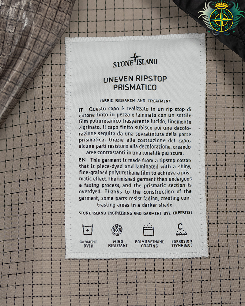 Stone Island Uneven Ripstop Prismatico Jacket Grey - M