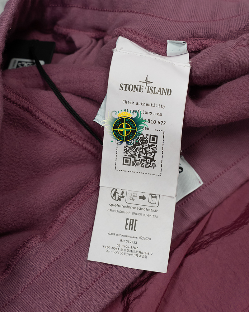 Stone Island Felpa + Nylon Jogging Bottoms Pink - M