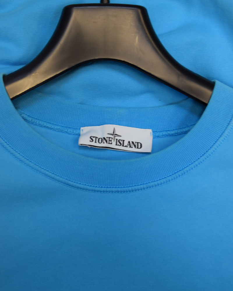 Stone Island Crewneck Sweater Blue detail view