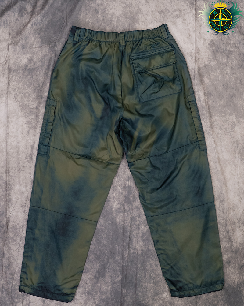Stone Island X Porter Hand Corrosion Cargos Blue - 34/LO