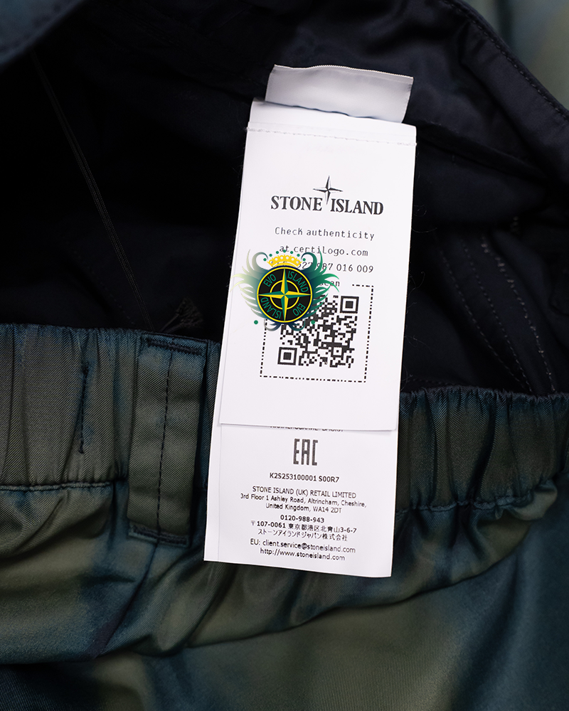 Stone Island X Porter Hand Corrosion Cargos Blue - 34/LO