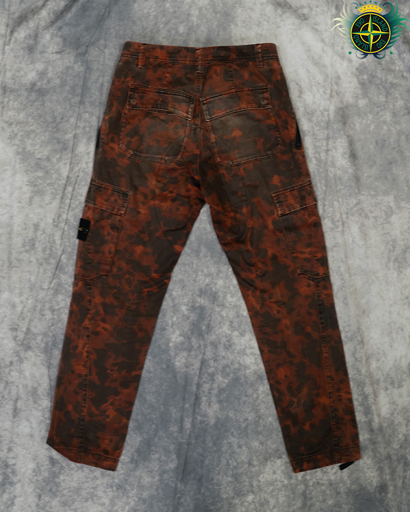 Stone Island Tortoise Shell Cargos Red - 32/RE T
