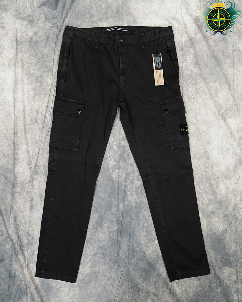 Stone Island Cargos Washed Black - 38/SL