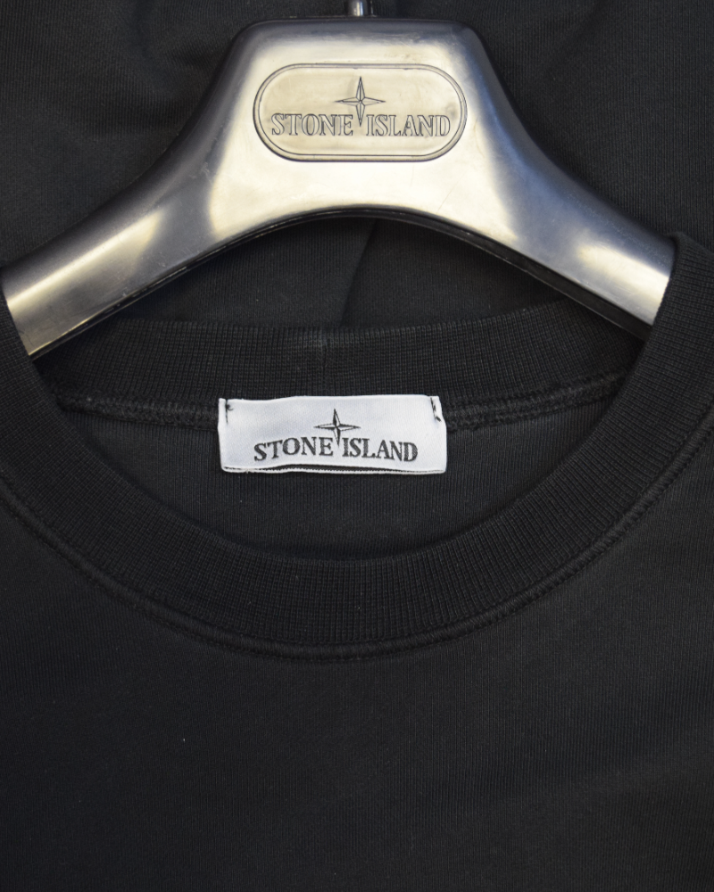 Stone Island Crewneck Sweater Black detail view