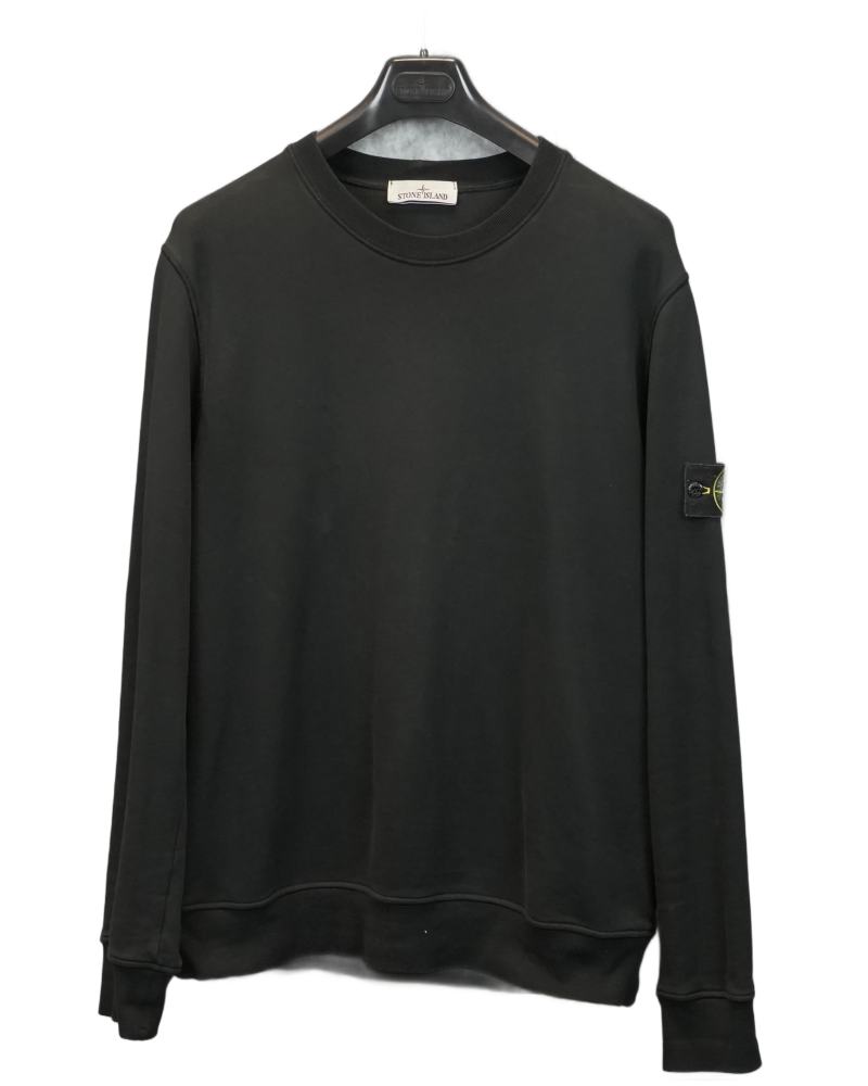 Stone Island Crewneck Sweater Black front view