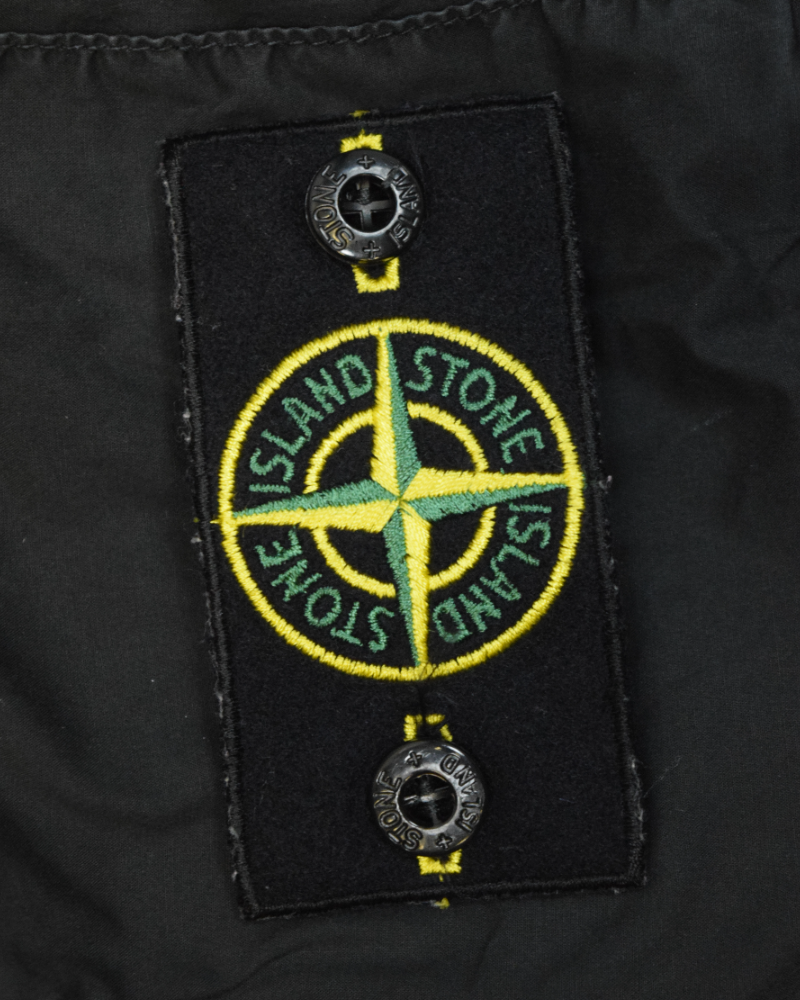 Stone Island Cuffed Cargos Black detail view