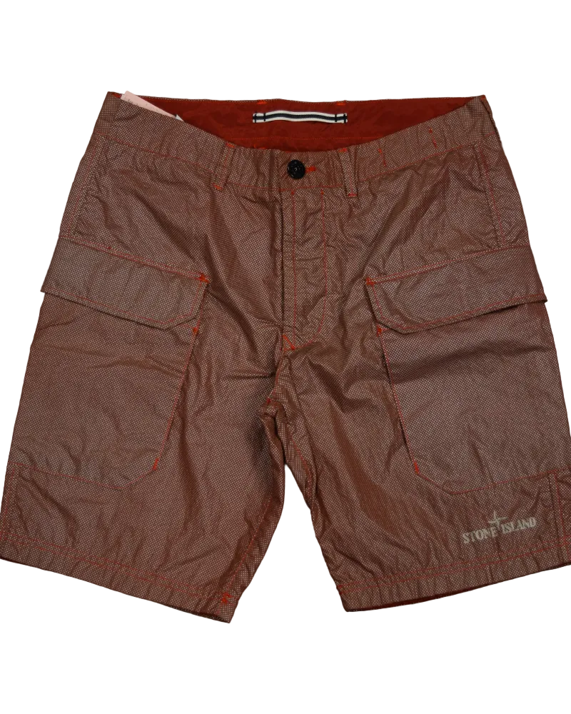 Stone Island Pixel Reflective Shorts Red - 31/SL