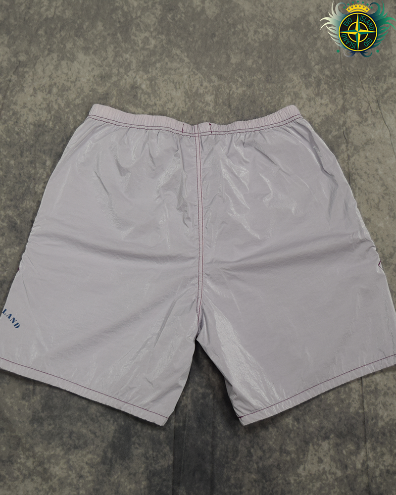 Stone Island Marina Prismatica Reflective Shorts Purple - 31/SO