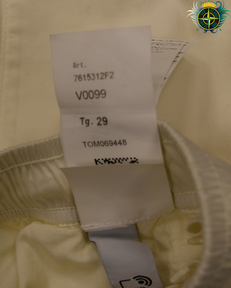 Stone Island Ghost Piece Lightweight Cotton Cargos Cream