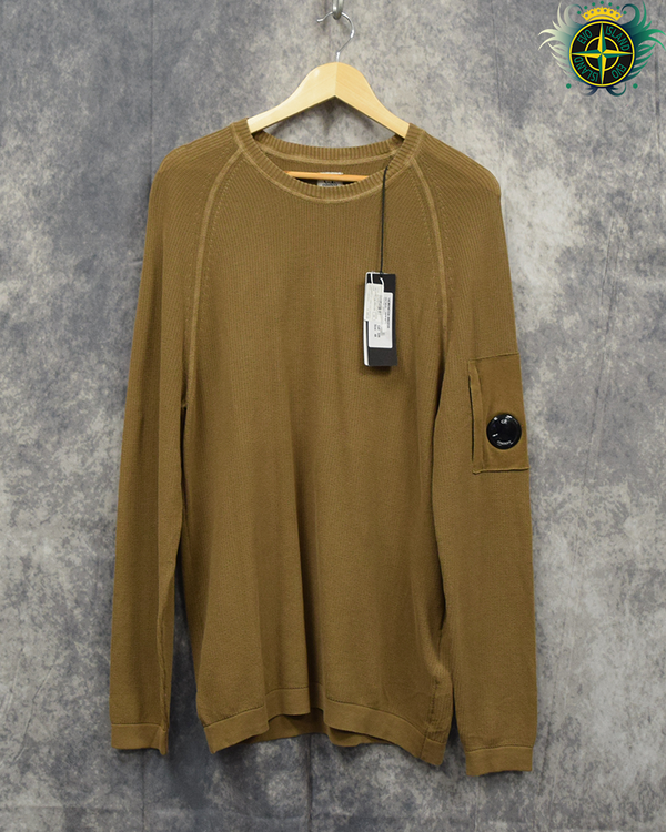 C.P Company Crewneck Lightweight Knit Brown - M