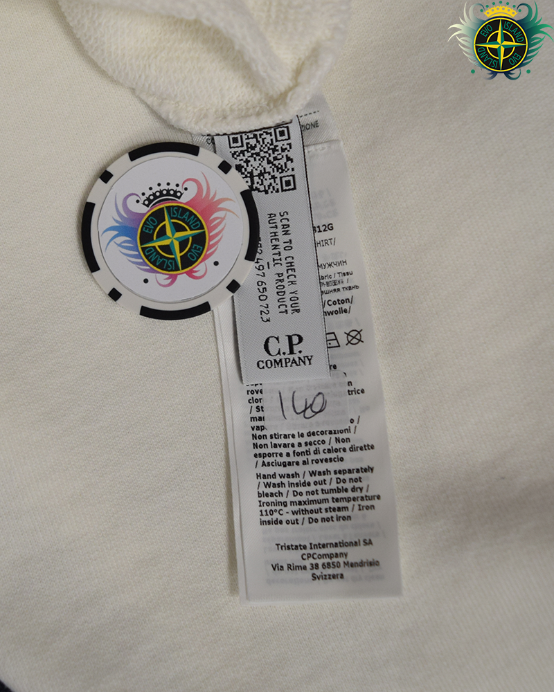 C.P Company Graphic Crewneck White - 3xl