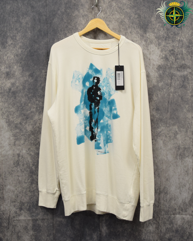 C.P Company Graphic Crewneck White - 3xl