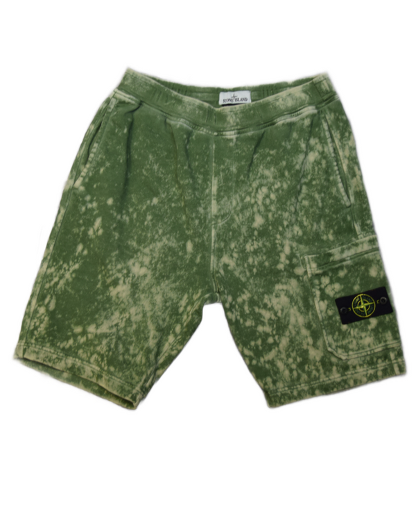 Stone Island OVD Jogger Shorts Green front view