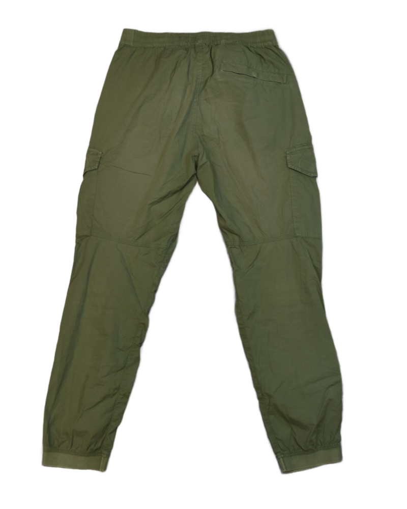 Stone Island Cuffed Cargos Green back view