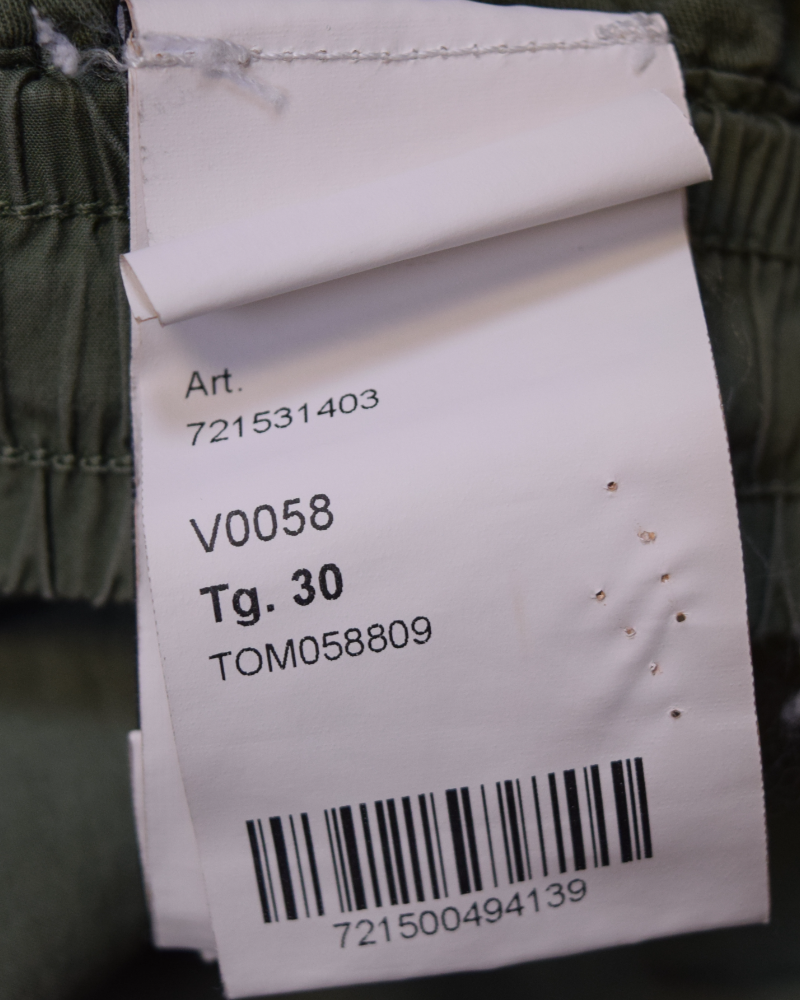 Stone Island Cuffed Cargos Green detail view