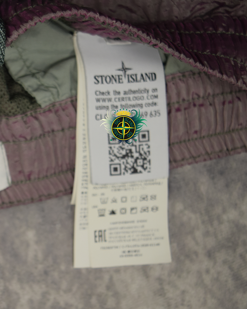 Stone Island Poly Colour Frame Joggers Purple