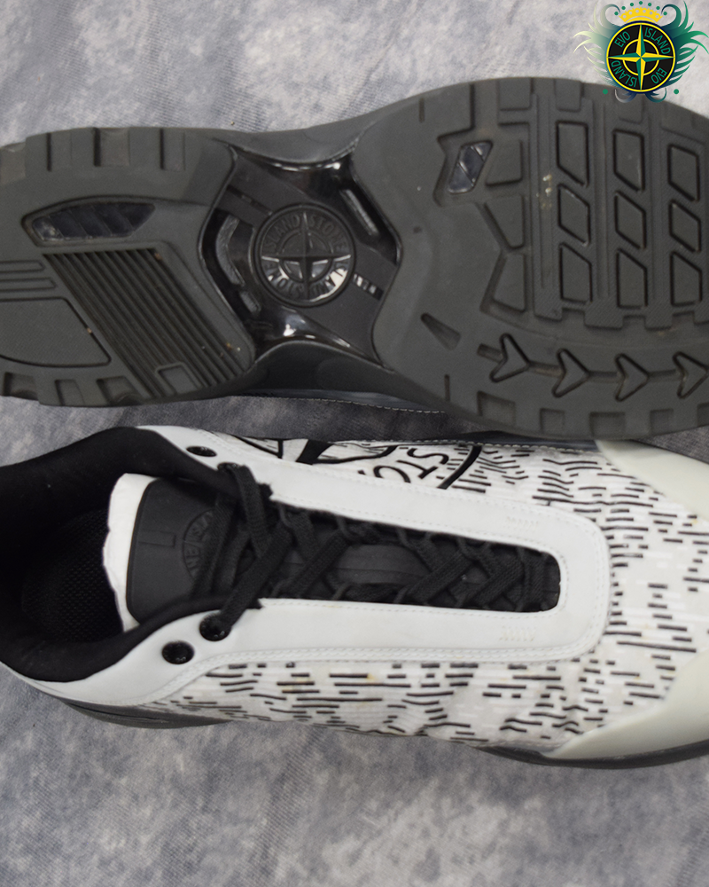Stone Island Grime Trainers Black/White - UK9