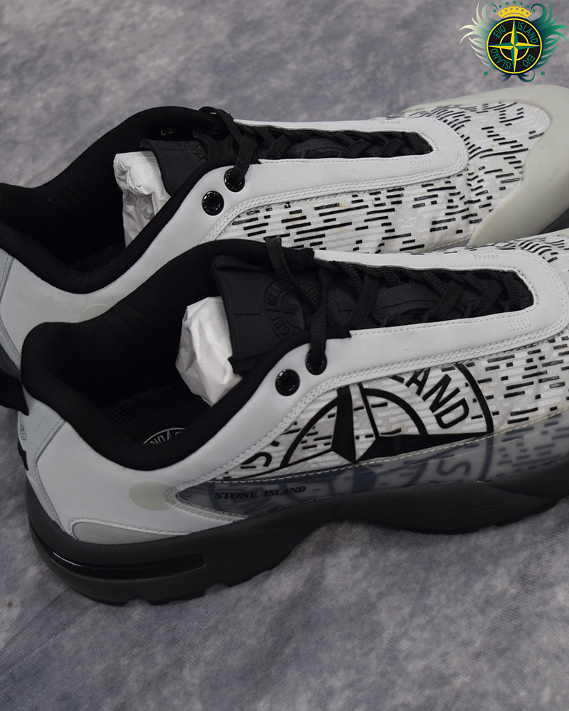 Stone Island Grime Trainers Black/White - UK9