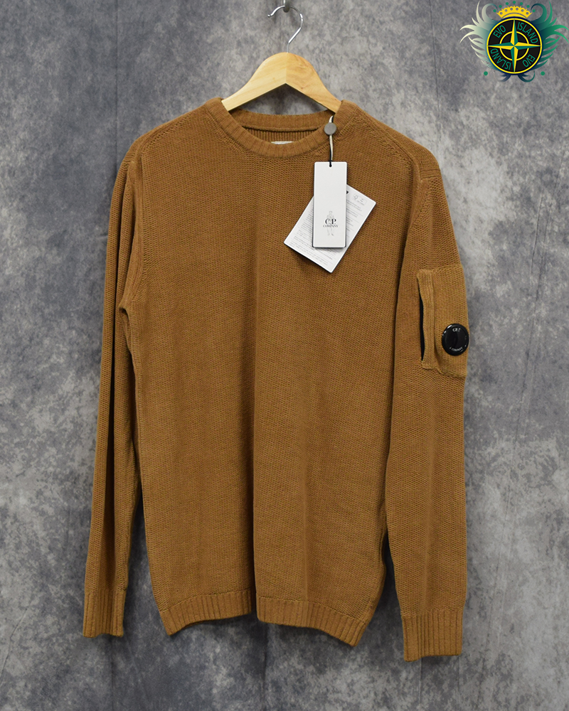 C.P Company Crewneck Lense Knit Brown - L