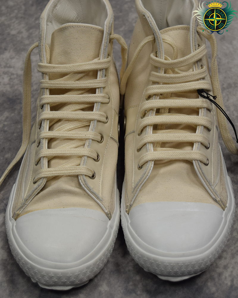 Stone Island Basketball High Top Canvas Trainers