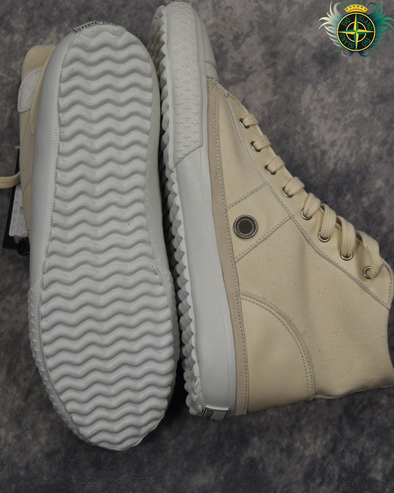 Stone Island Basketball High Top Canvas Trainers