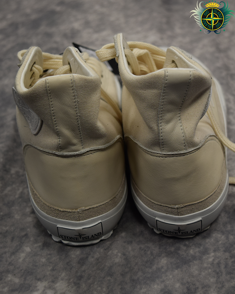 Stone Island Basketball High Top Canvas Trainers