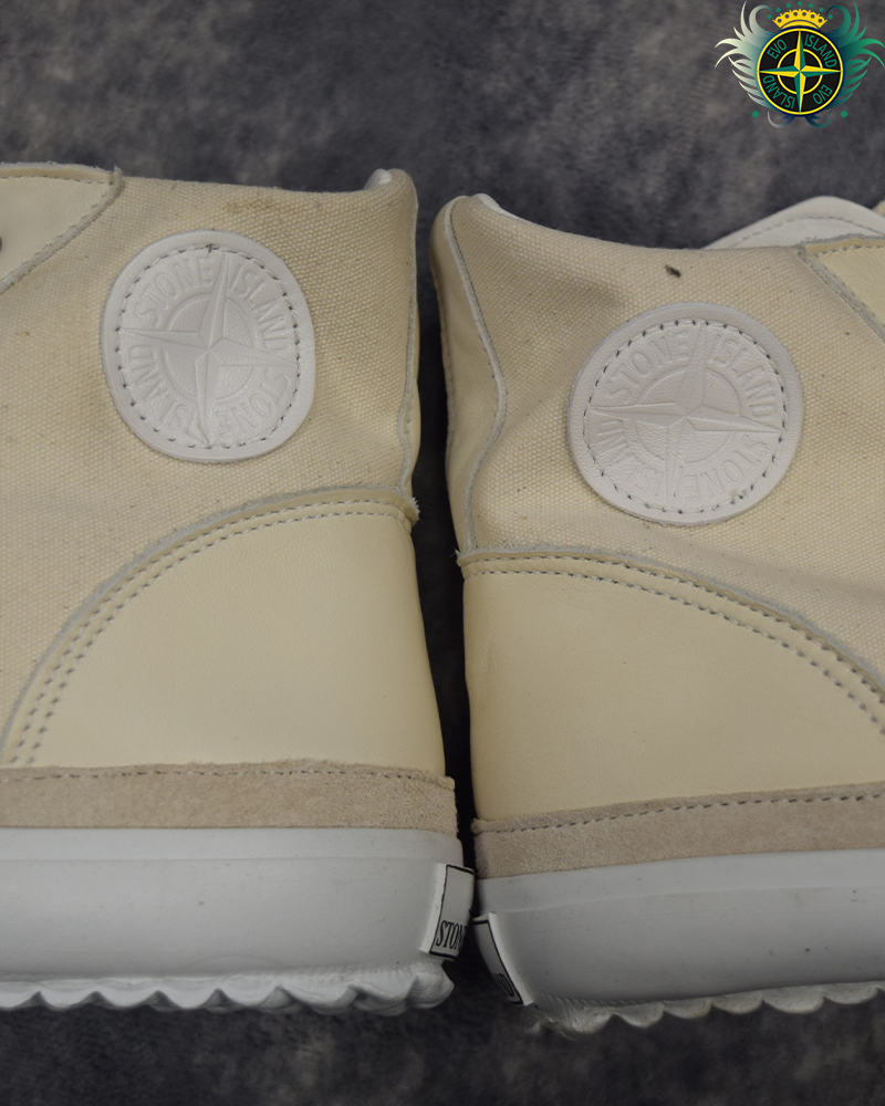 Stone Island Basketball High Top Canvas Trainers