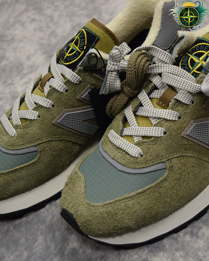 Stone Island X New Balance 574 Legacy Trainers - UK 9.5