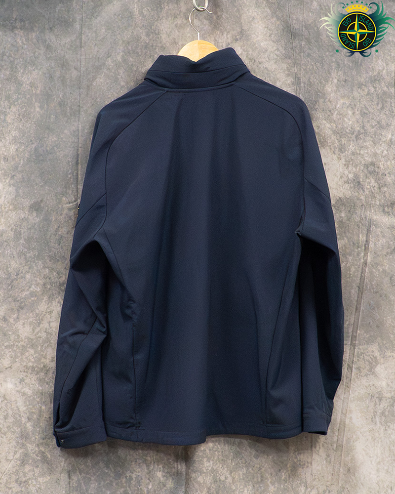 Stone Island Light Soft Shell-R Jacket Navy Blue - XXL