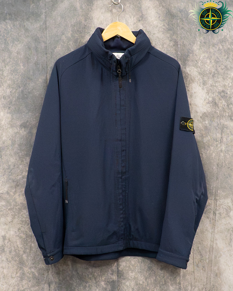 Stone Island Light Soft Shell-R Jacket Navy Blue - XXL