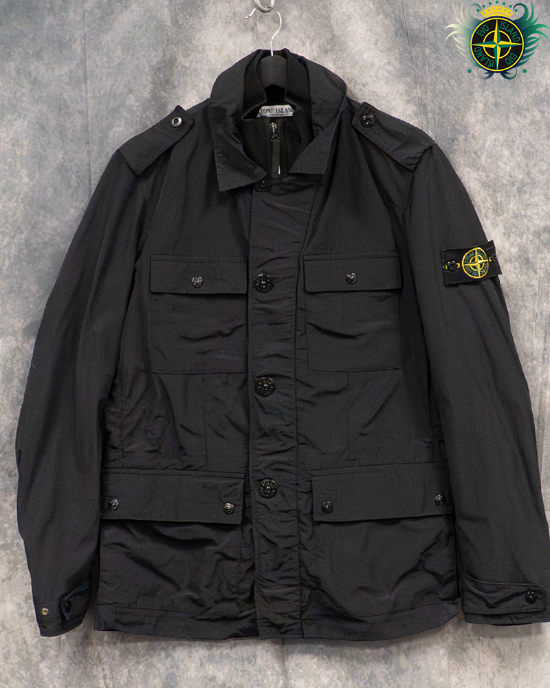 Stone Island Micro Reps Field Jacket Navy Blue - M