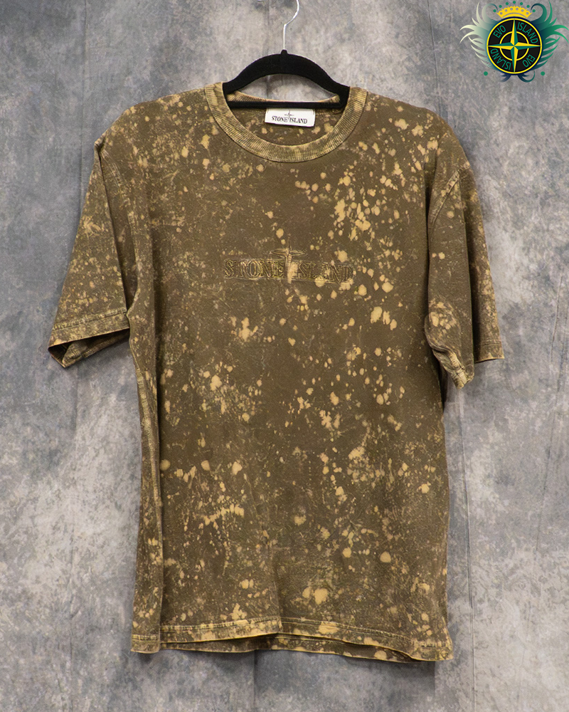 Stone Island OVD Spell Out Tshirt Khaki - M