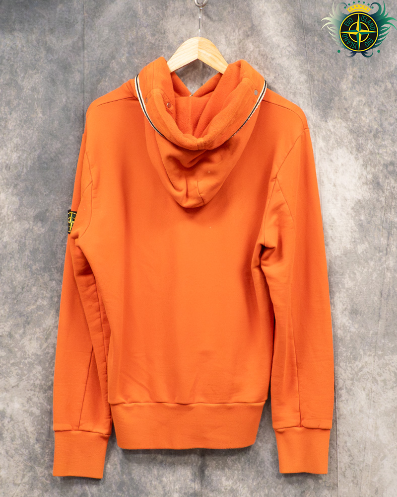 Stone Island 2010 Dutch Rope Trimmed Sweater Orange - L