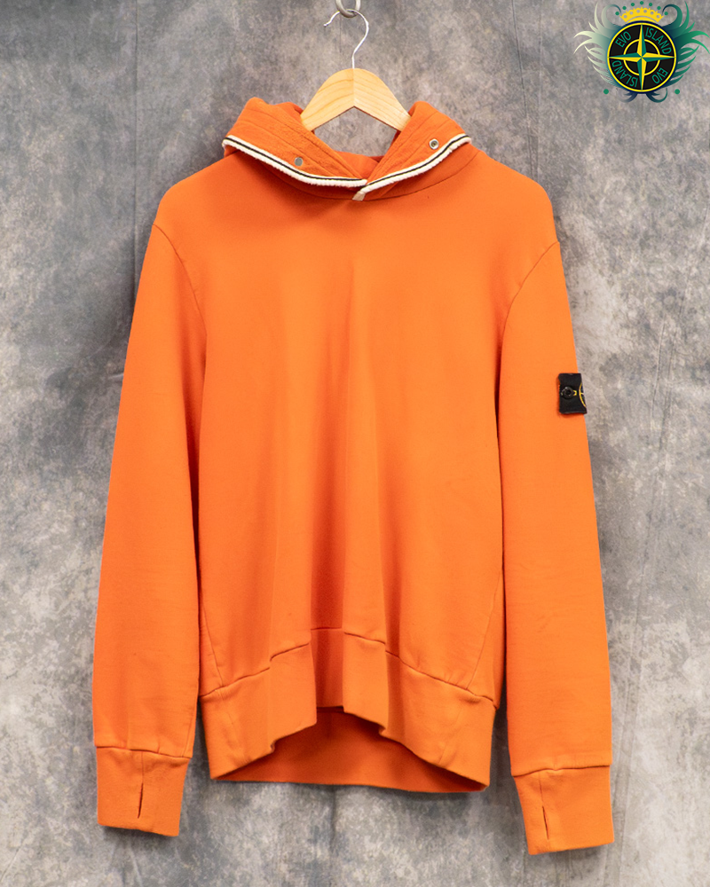 Stone Island 2010 Dutch Rope Trimmed Sweater Orange - L