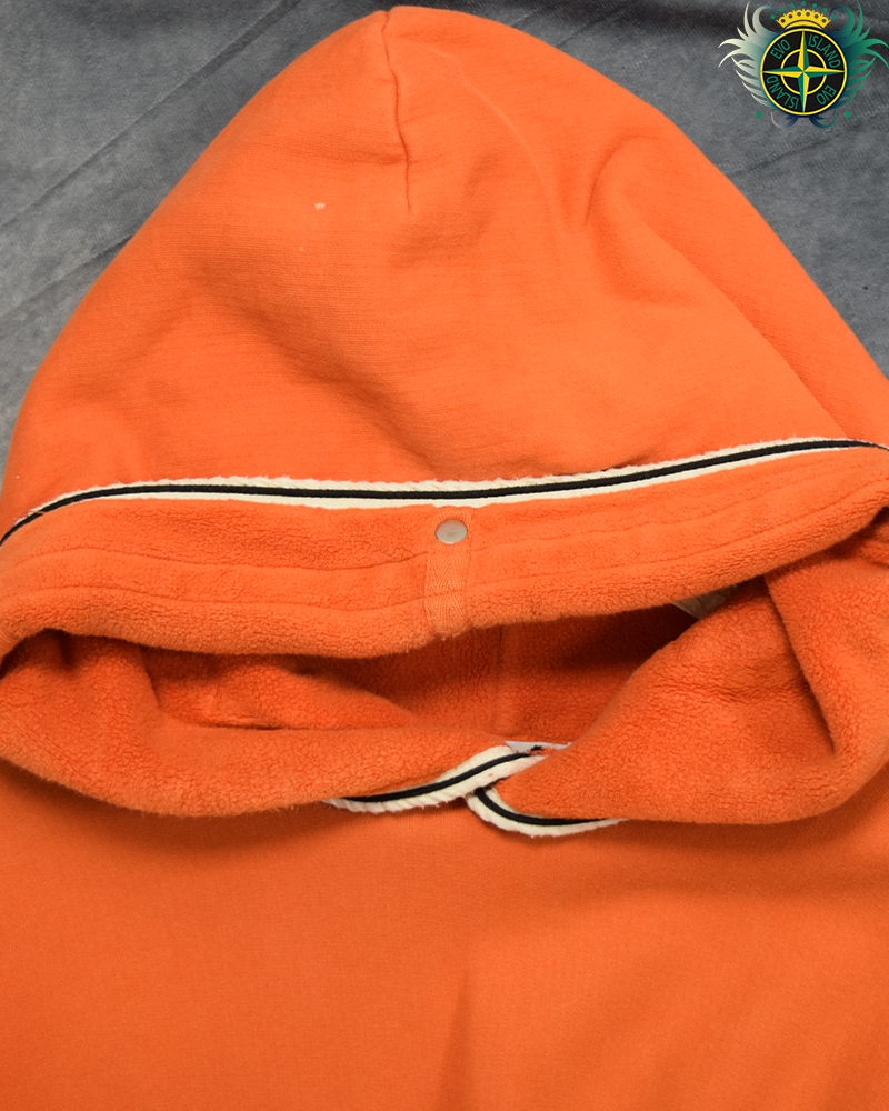 Stone Island 2010 Dutch Rope Trimmed Sweater Orange - L