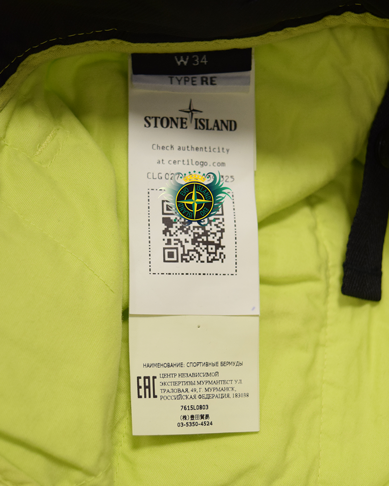 Stone Island Cotton Cargo Shorts Yellow - 34/RE