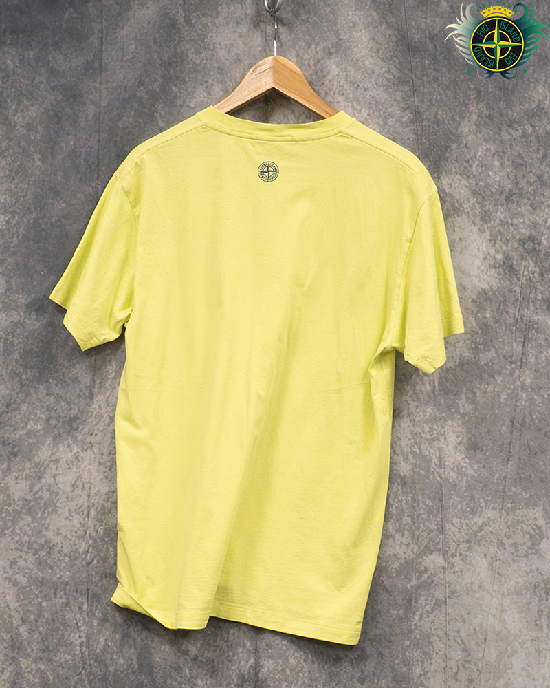 Stone Island Embroiderd Tshirt Yellow - L