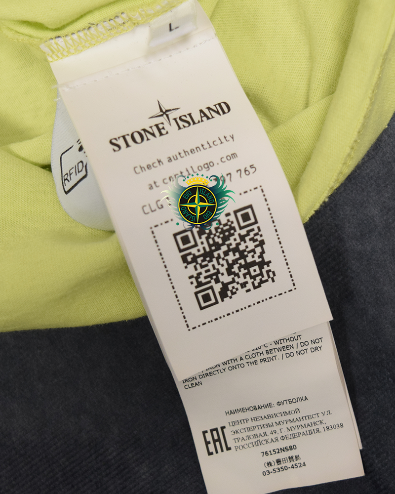 Stone Island Embroiderd Tshirt Yellow - L
