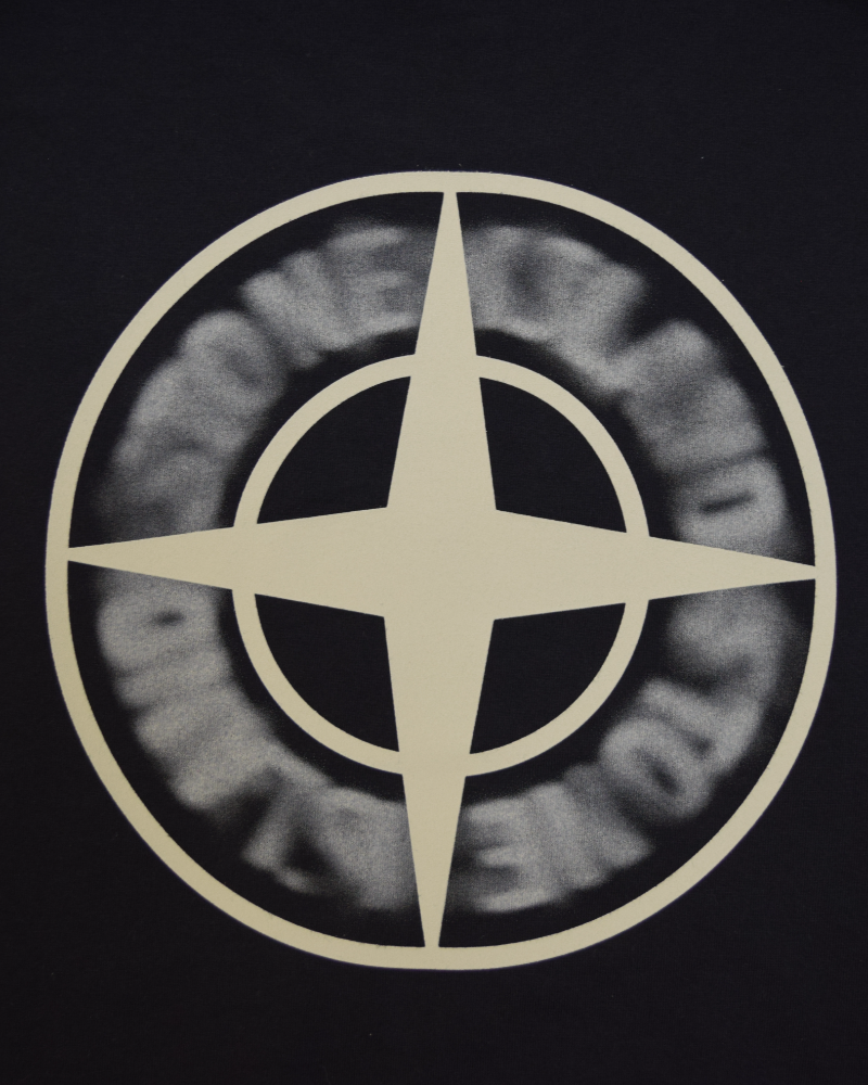Stone Island Long Sleeve Back Print T-Shirt Black detail view