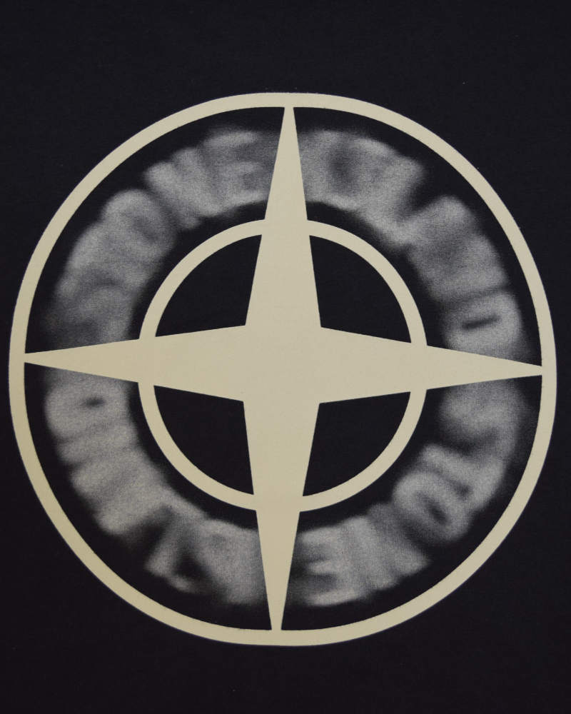 Stone Island Long Sleeve Back Print T-Shirt Black detail view