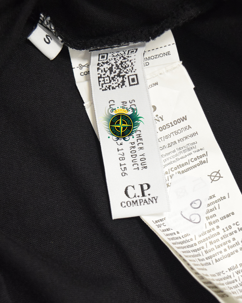 C.P Company Chest Print T-Shirt Black - S