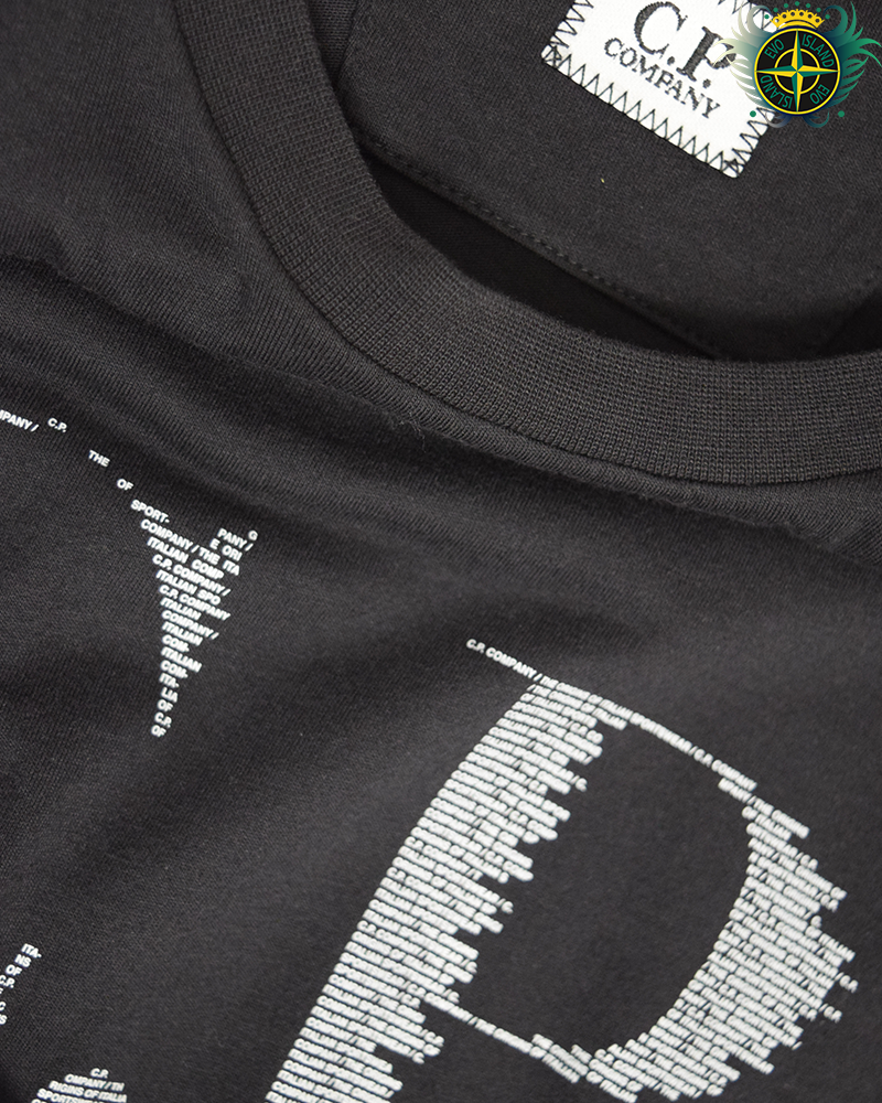 C.P Company Chest Print T-Shirt Black - S