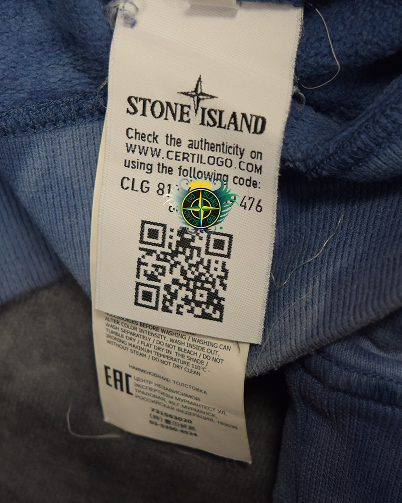 Stone Island Custom Crewneck Jumper Blue - L